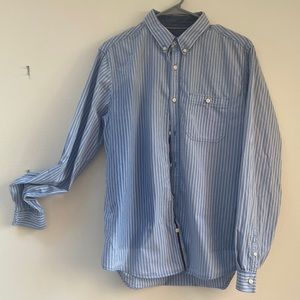 Blue and White Long Sleeve button down